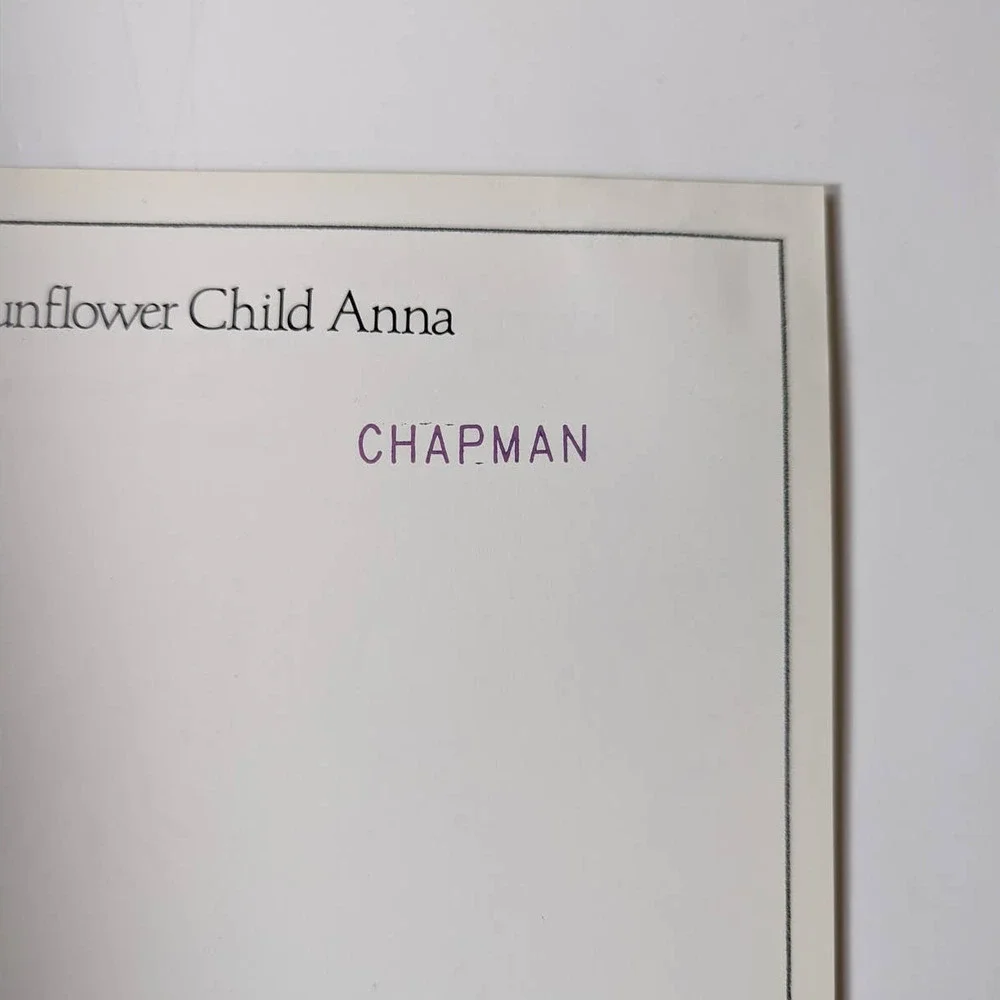 Wild Wild Sunflower Child Anna (1991) by Nancy Carlstrom Vintage Softcover‎ Book